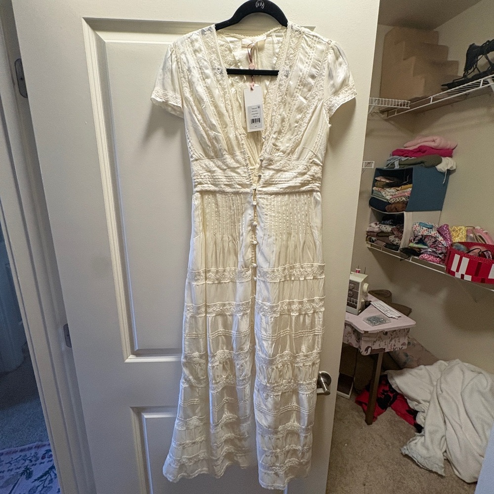 Love Shack Fancy Dress Size 00 NWT Ellita Dress